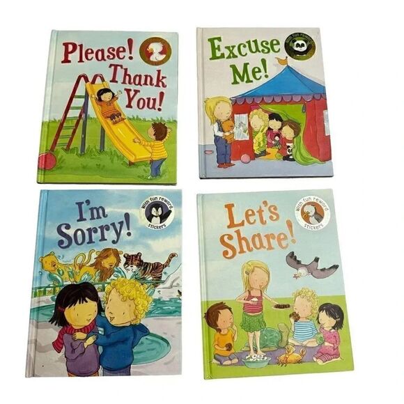 Please  Thank You   Book of Manners Hardcover Set of 4 Books - Picture 1 of 12